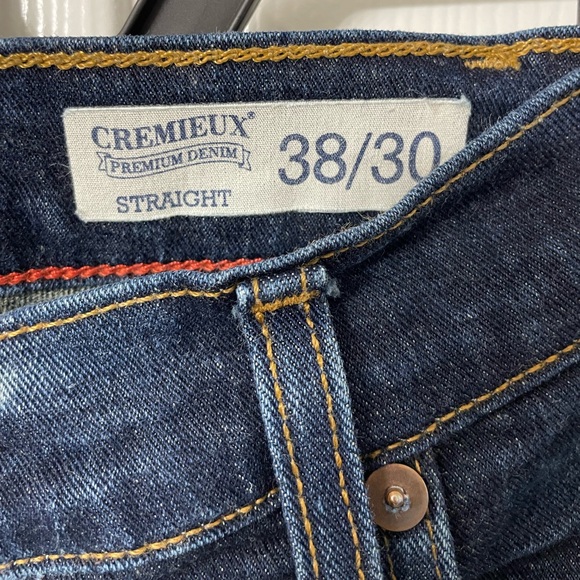 Cremieux Premium Denim Men’s Jeans 38x30 Straight Leg Dark Wash Classic Fit EUC - Picture 2 of 5